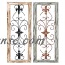 Decmode Wood and Metal Wall Panel, Multi Color   556343024